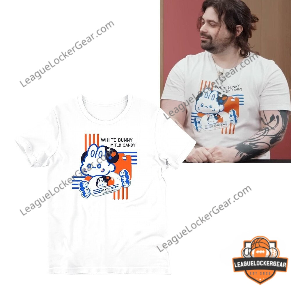 Damien Haas White Bunny Milk Candy T-Shirt