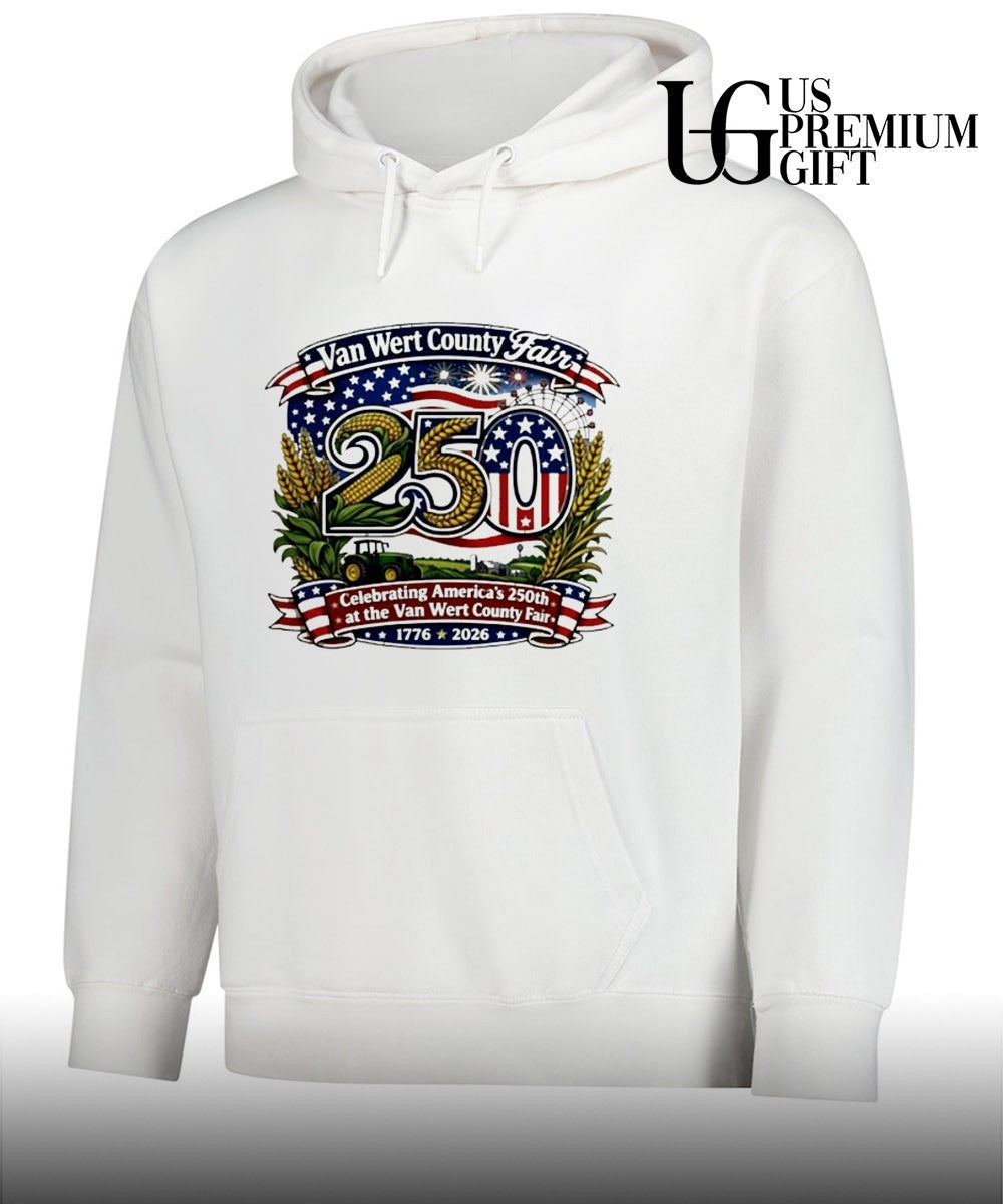 Van Wert County Fair 250 Celebrating America’s 250th 1776-2026 T-shirt